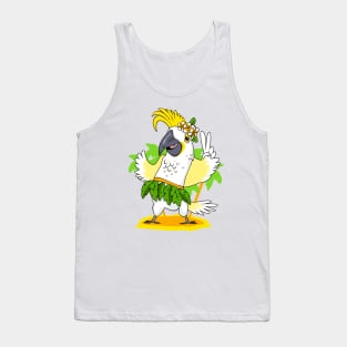 Happy Cockatoo Parrot Tank Top